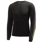 Helly Hansen Men's "HH Dry Stripe Crew", 997 Black Hi-Vis