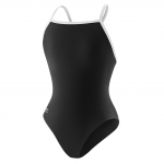 Speedo Women's Flyback Training Swimsuit, Black/White