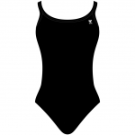 TYR Women's Durafast Solid Dimaxfit Swimsuit (No Cups), Black