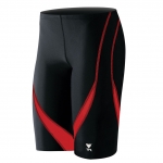 TYR Men's Alliance Splice Jammer Swimsuit, Black/Red