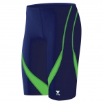 TYR Men's Alliance Splice Jammer Swimsuit, Navy/Lime, Size 28