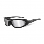 Wiley X BLINK Sunglasses, POLARIZED Silver Flash (Smoke Grey) Lens / Matte Black Frame
