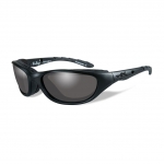 Wiley X AIRRAGE Sunglasses, Black Ops, Smoke Grey Lens / Matte Black Frame