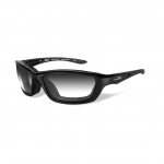 Wiley X BRICK Sunglasses, LA Light Adjusting Smoke Grey Lens / Metallic Black Frame