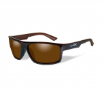 Wiley X WX PEAK Sunglasses, POLARIZED Amber Lens / Gloss Layered Tortoise Frame