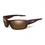 Wiley X WX REBEL Sunglasses, POLARIZED Bronze Lens / Matte Layered Tortoise Frame