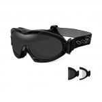 Wiley X NERVE Goggles, 2 Lens Package (Smoke Grey/Clear) / Matte Black Frame