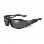 Wiley X WX REVOLVR Sunglasses, Black Ops, Smoke Grey Lens / Matte Black Frame